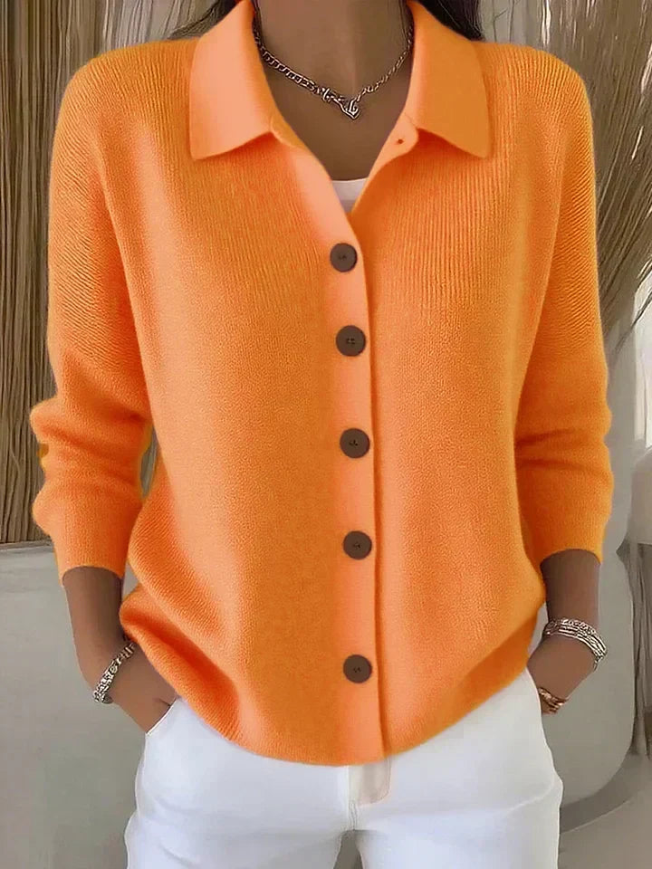 Josefina | Cardigan en Maille à Col et Boutons