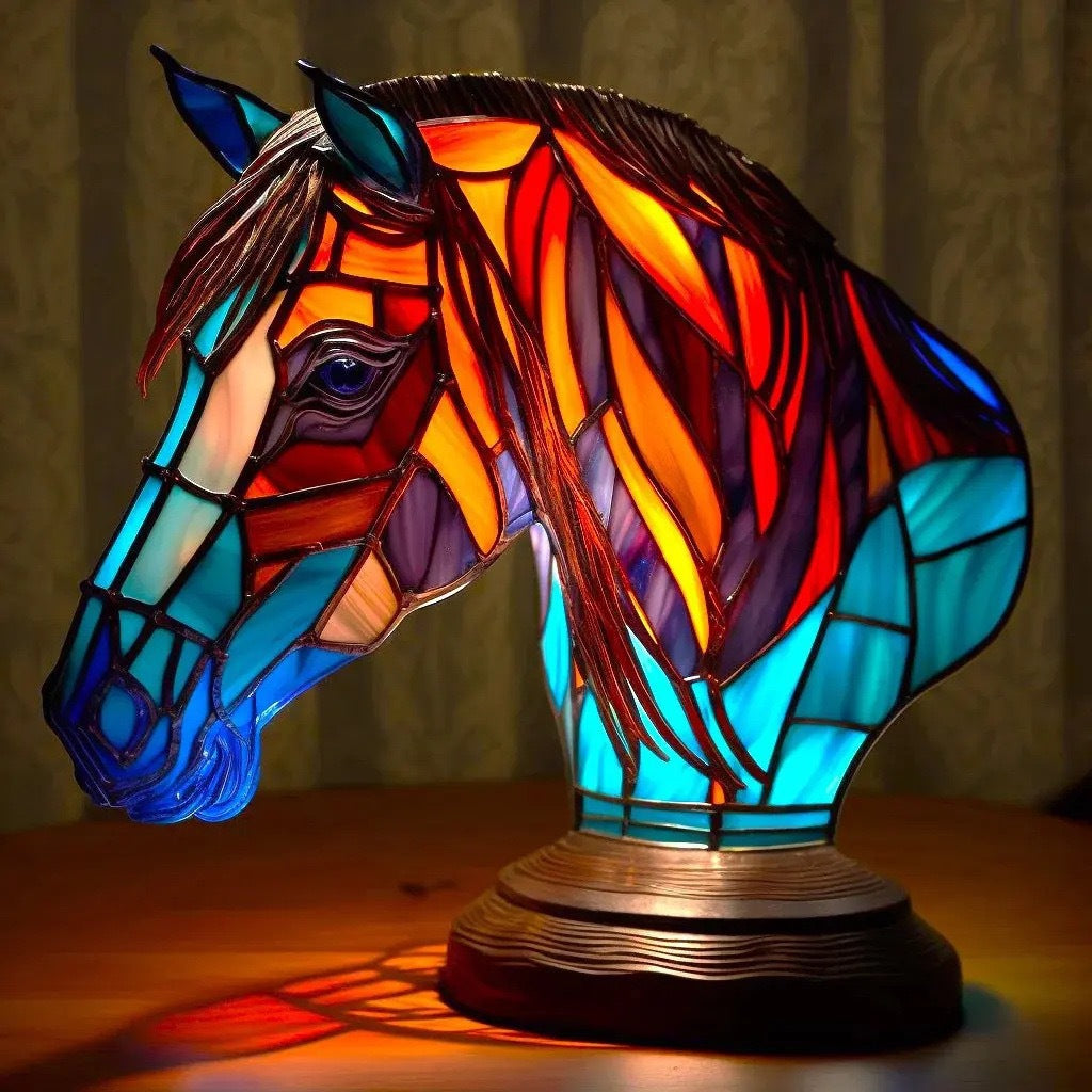 Caballo - Lampe Vitrail