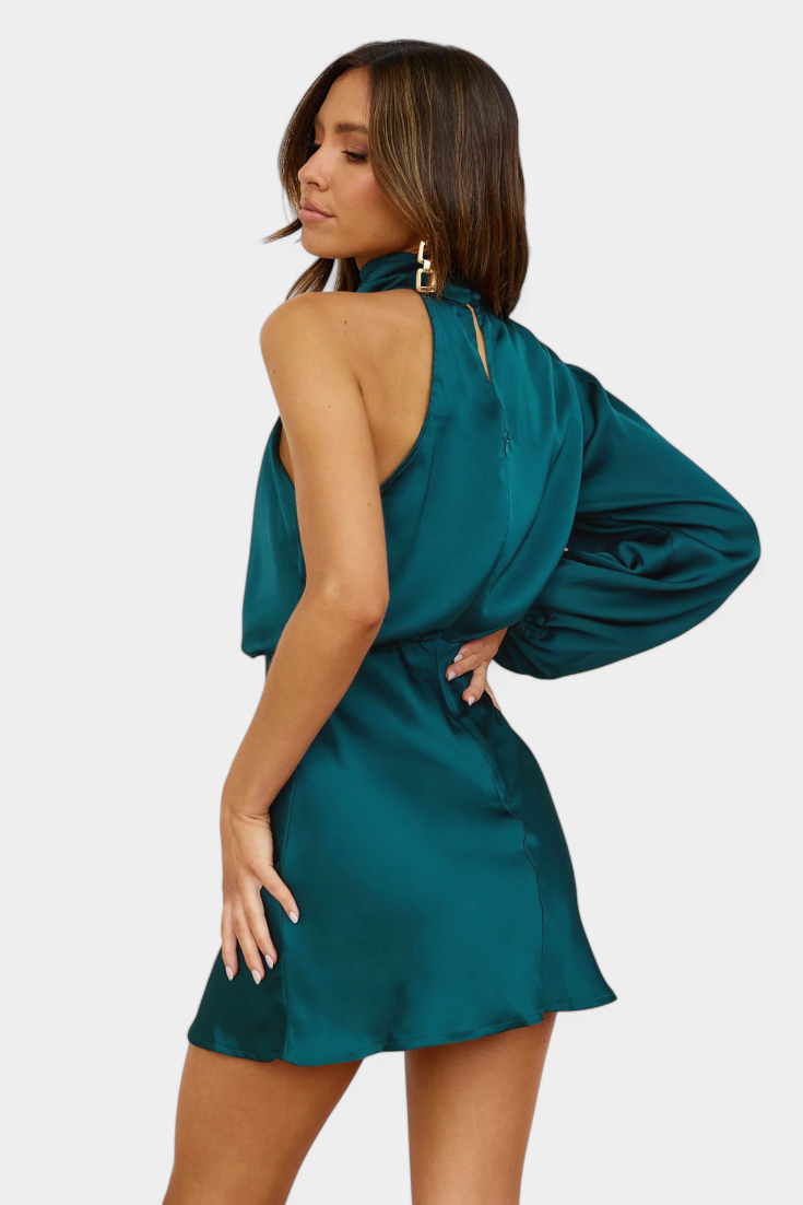 Mara One Shoulder Mini Slip Dress