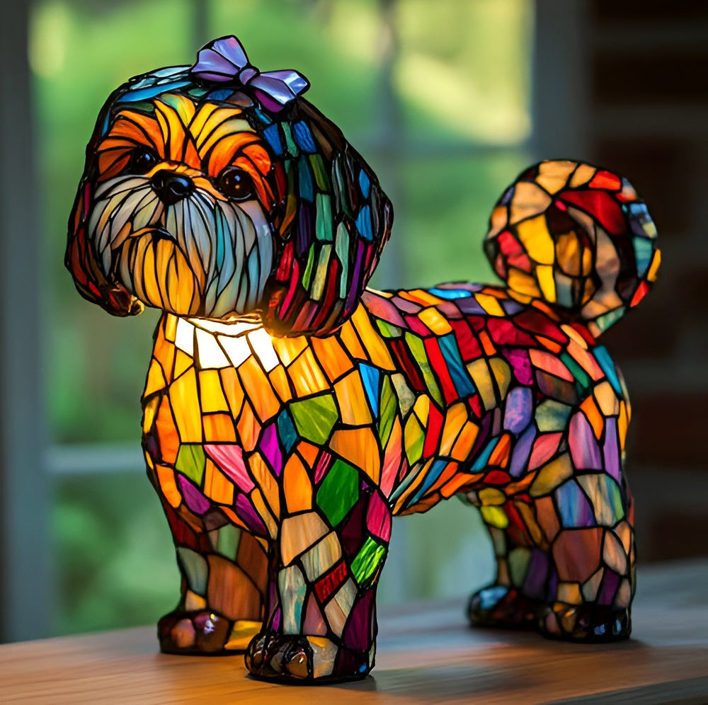 Lilly - Lámpara de vitral
