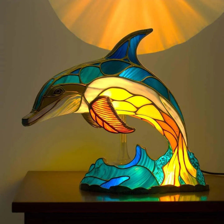 Delfín - Lampe Vitrail