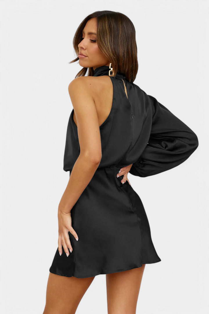 Mara One Shoulder Mini Slip Dress