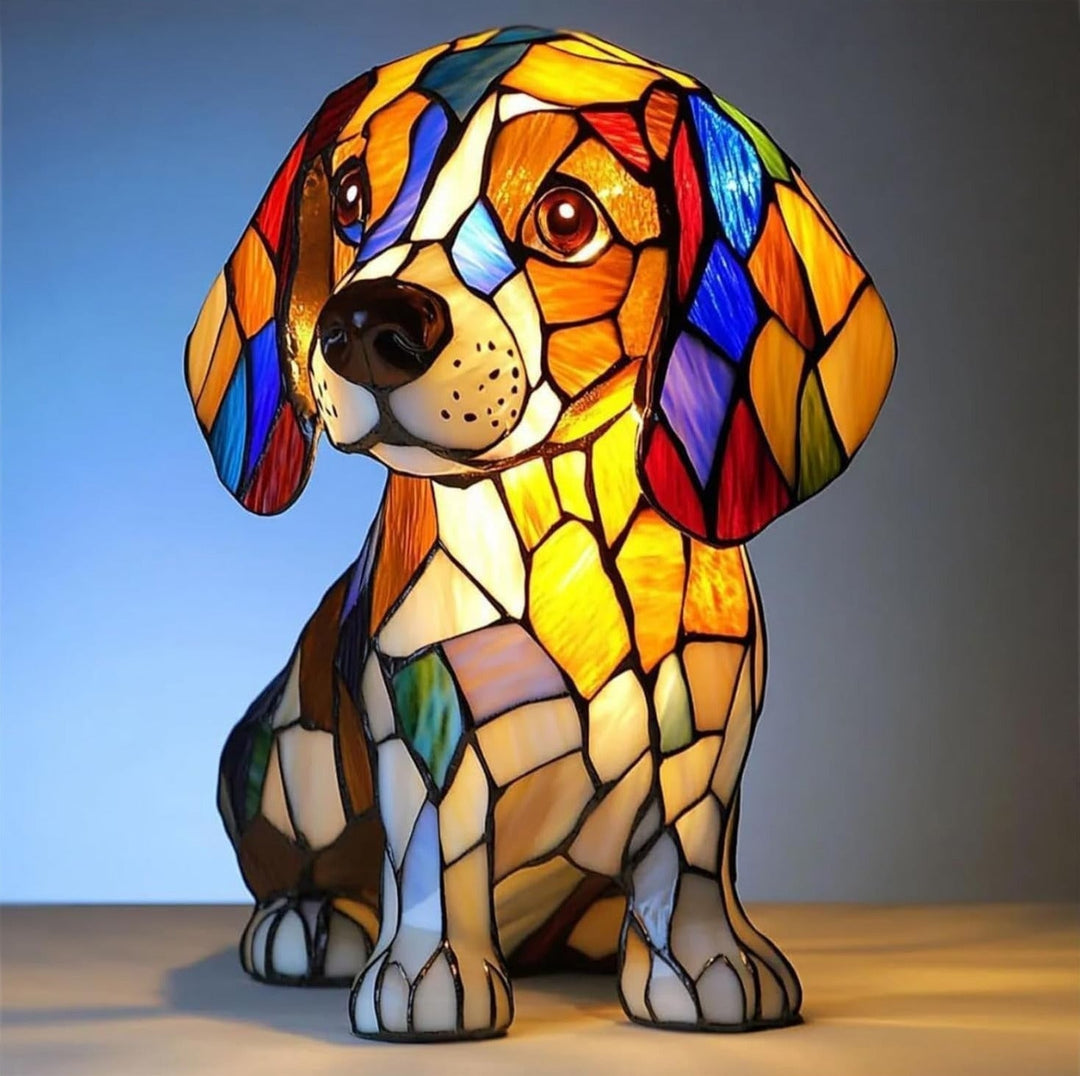 Cachorro - Lampe Vitrail