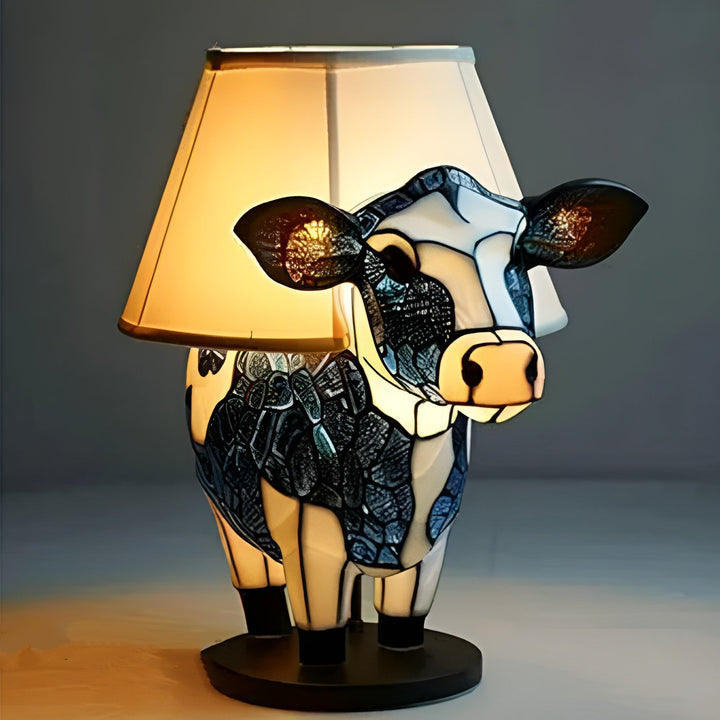 Vaca - Lámpara de vitral