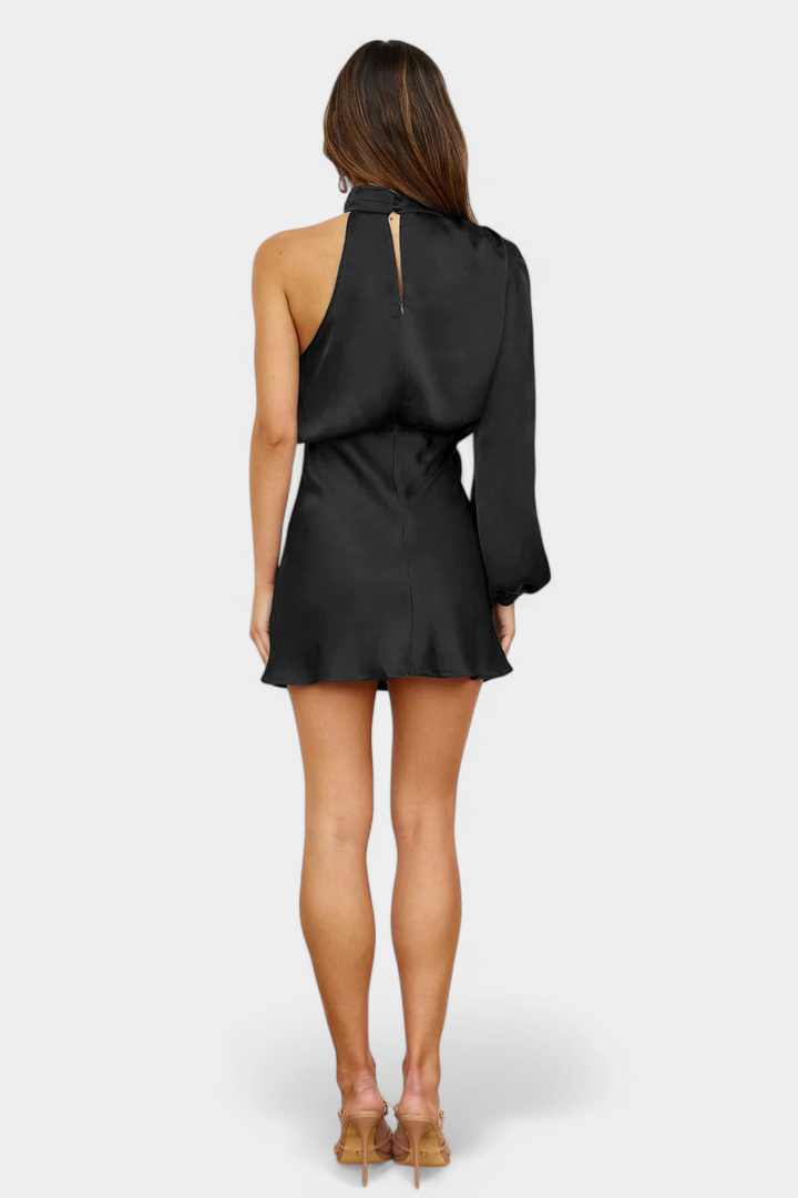 Mara One Shoulder Mini Slip Dress