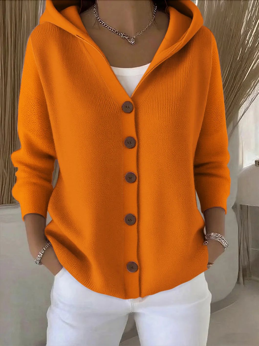 Rocío | Cardigan en Maille à Capuche