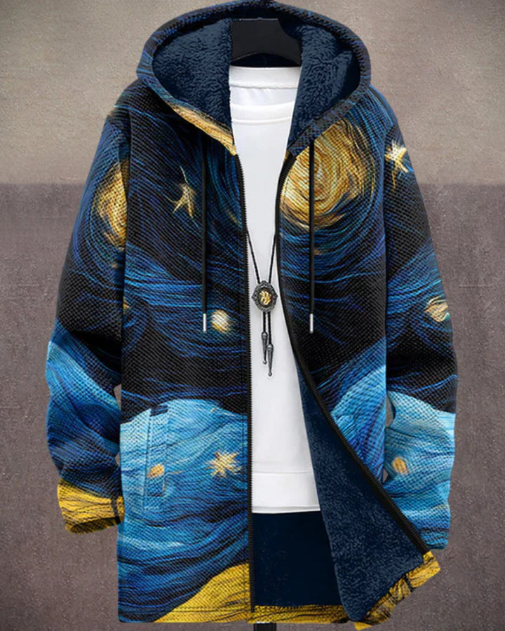 Louise | Sweat à capuche zippé de luxe à inspiration artistique