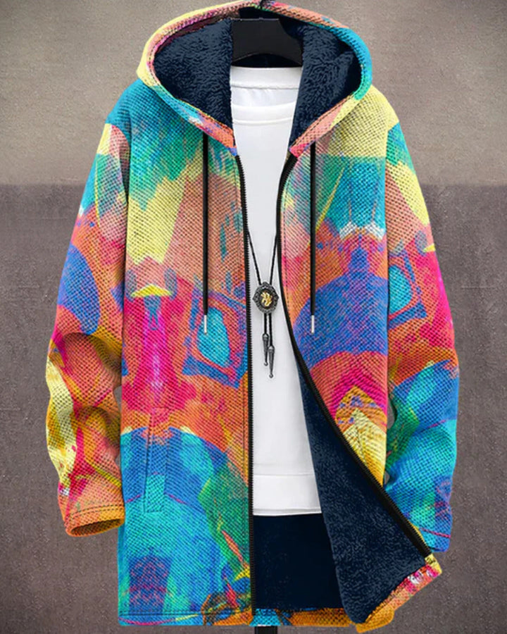 Rachel | Sweat à capuche zippé de luxe à inspiration artistique
