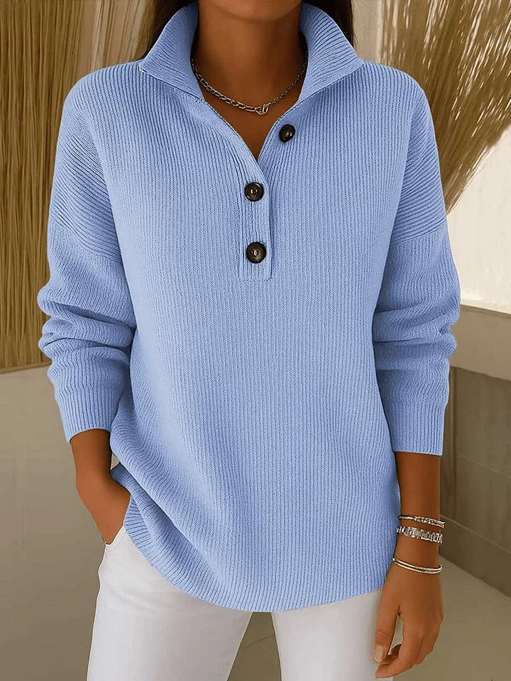 Amparo | Pull Polo à Col en Pointe