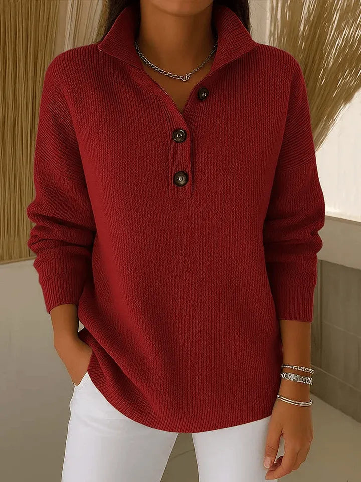 Amparo | Pull Polo à Col en Pointe