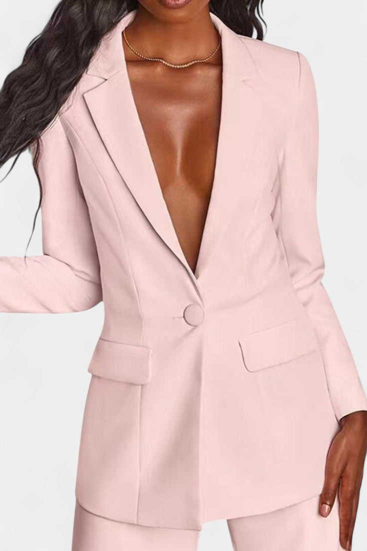 Marnie - Ensemble blazer tailleur et pantalon large