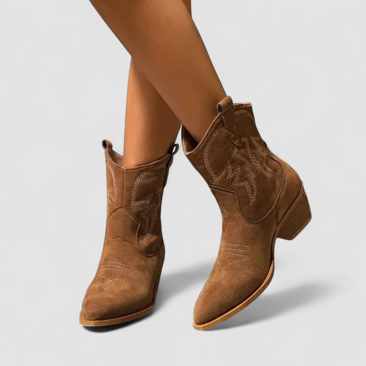 Darcy | Bottines western brodées