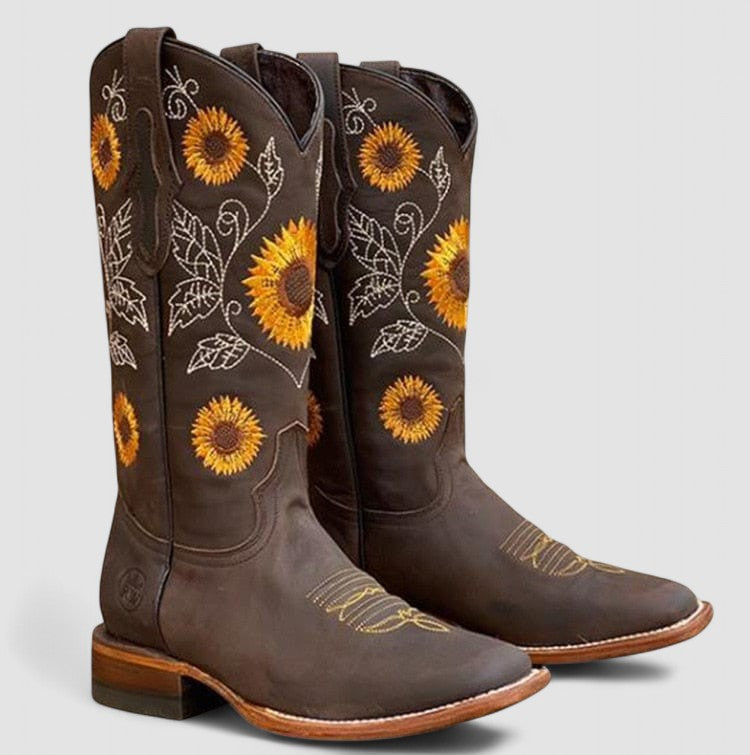 Savannah | Bottes western ornées de broderies florales