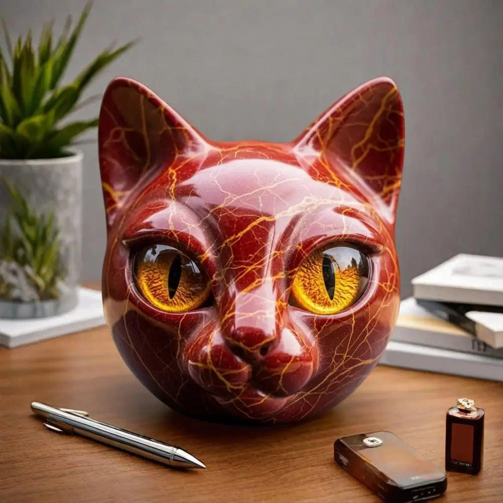 Gato - Escultura Lujosa y Mística