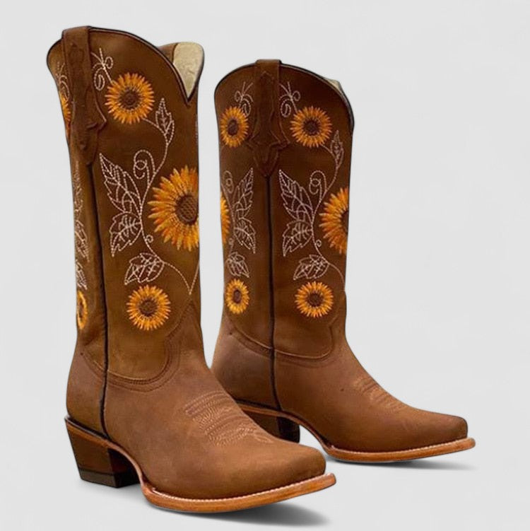 Savannah | Bottes western ornées de broderies florales