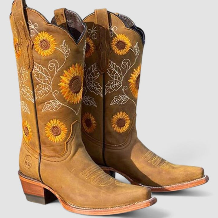 Savannah | Bottes western ornées de broderies florales