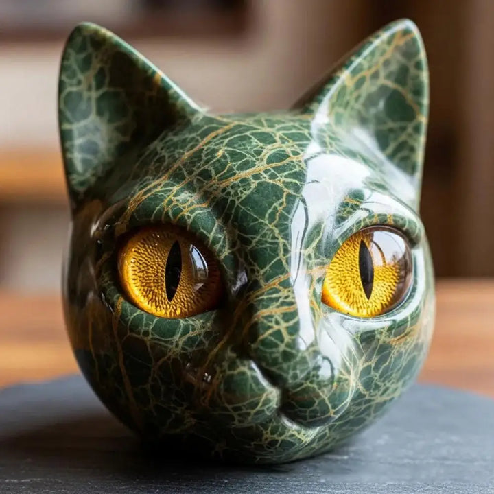 Gato - Escultura Lujosa y Mística