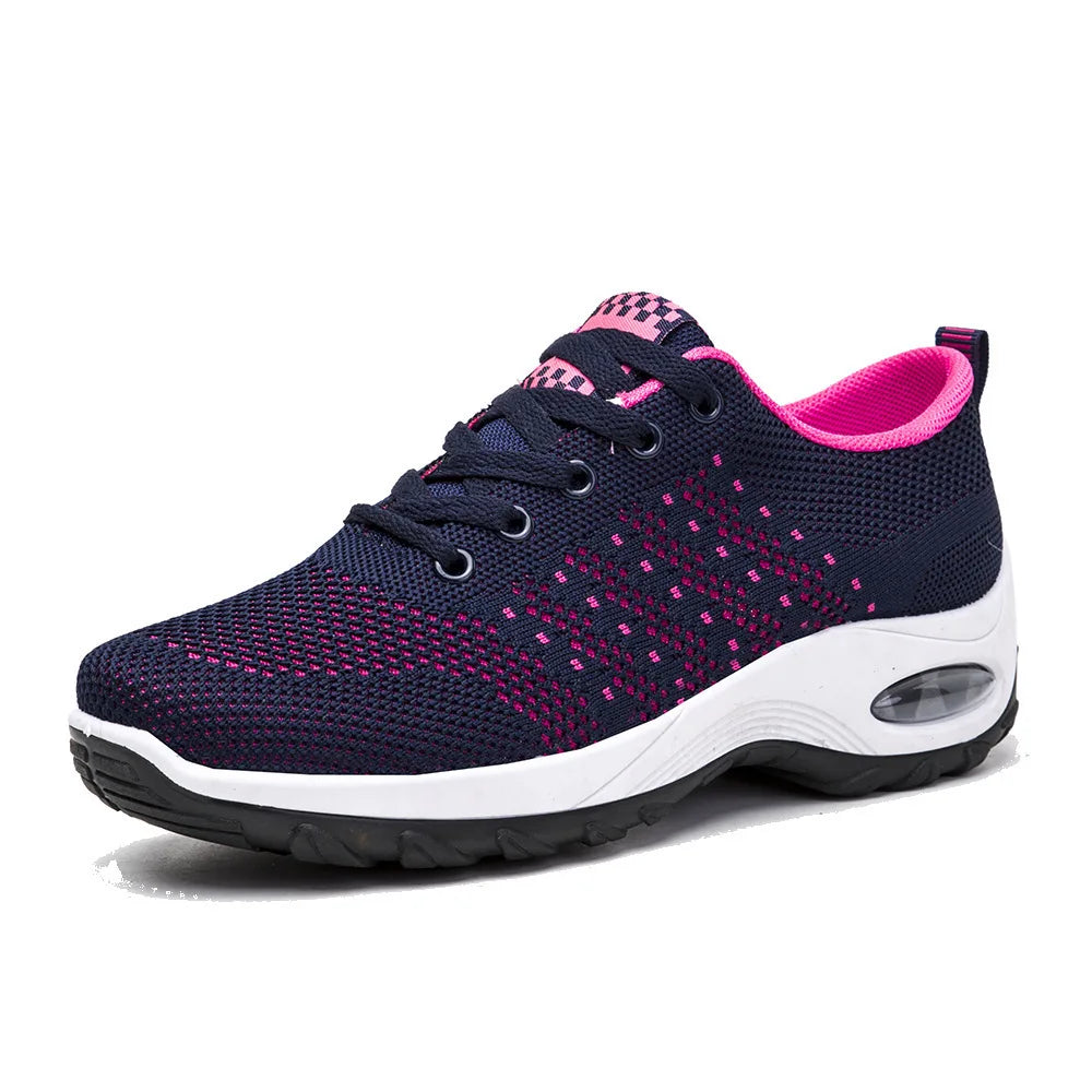 AZUNDRA™ | Baskets en tricot ajustables avec semelle rembourrée et finitions colorées