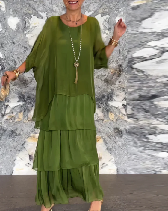 Lara – Élégante robe longue et vaporeuse
