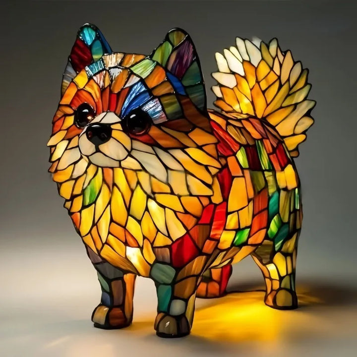 Pompón - Lampe Vitrail
