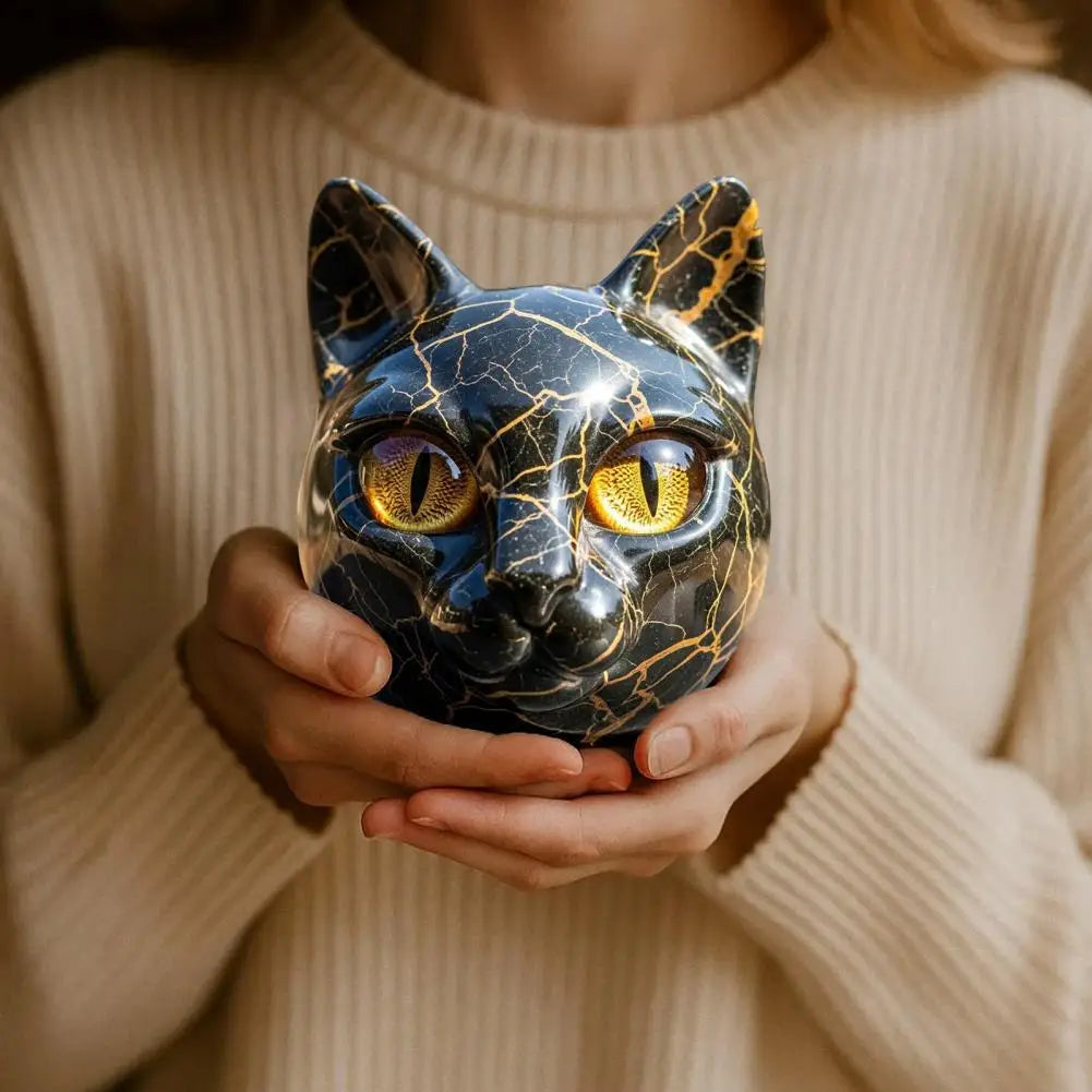 Gato - Escultura Lujosa y Mística