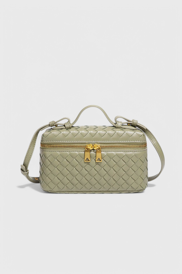 Milla Mini sac à main tissé avec accessoires dorés
