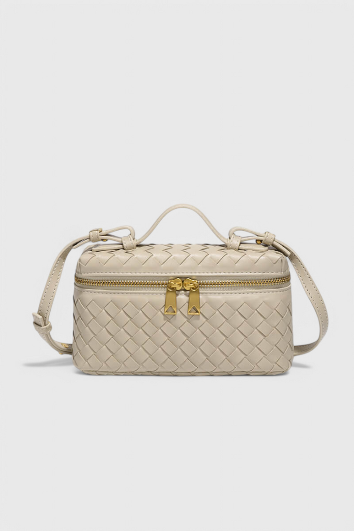 Milla Mini sac à main tissé avec accessoires dorés