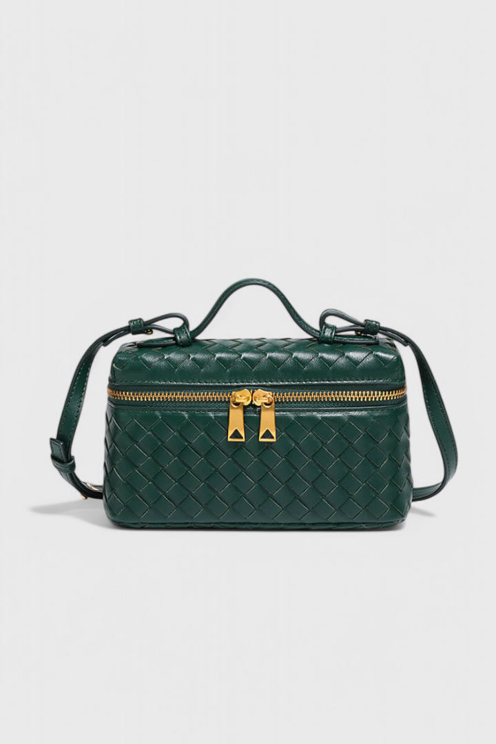 Milla Mini sac à main tissé avec accessoires dorés