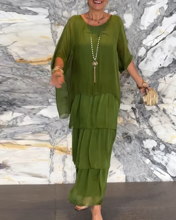 Lara – Élégante robe longue et vaporeuse