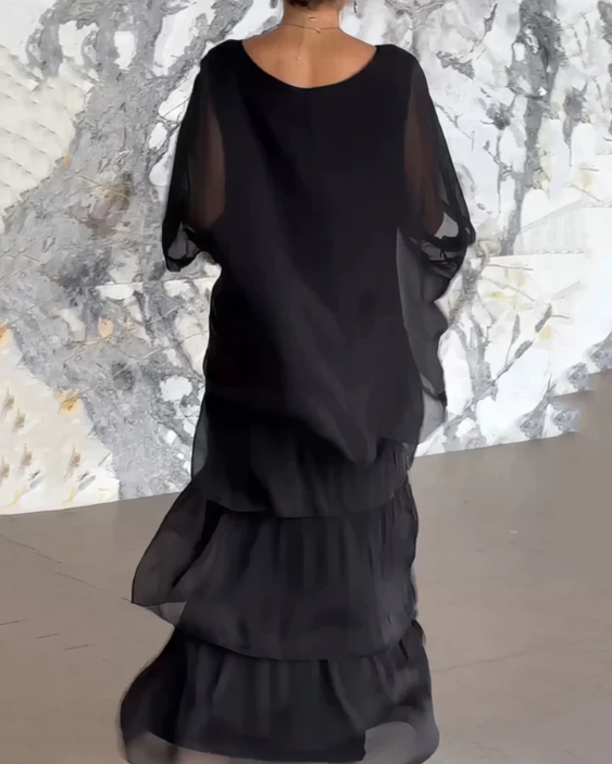 Lara – Élégante robe longue et vaporeuse