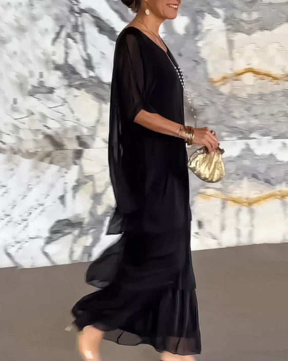 Lara – Élégante robe longue et vaporeuse