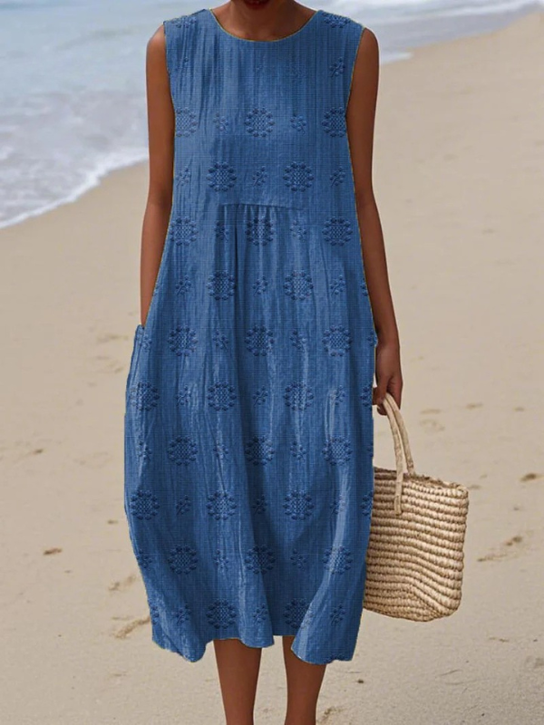 Sara™ | Robe midi à motifs
