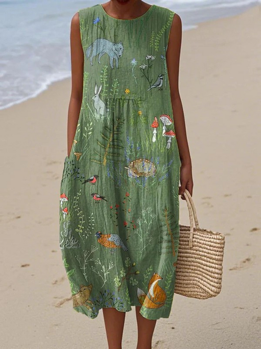 Hope™ | Robe midi « Forêt enchantée »
