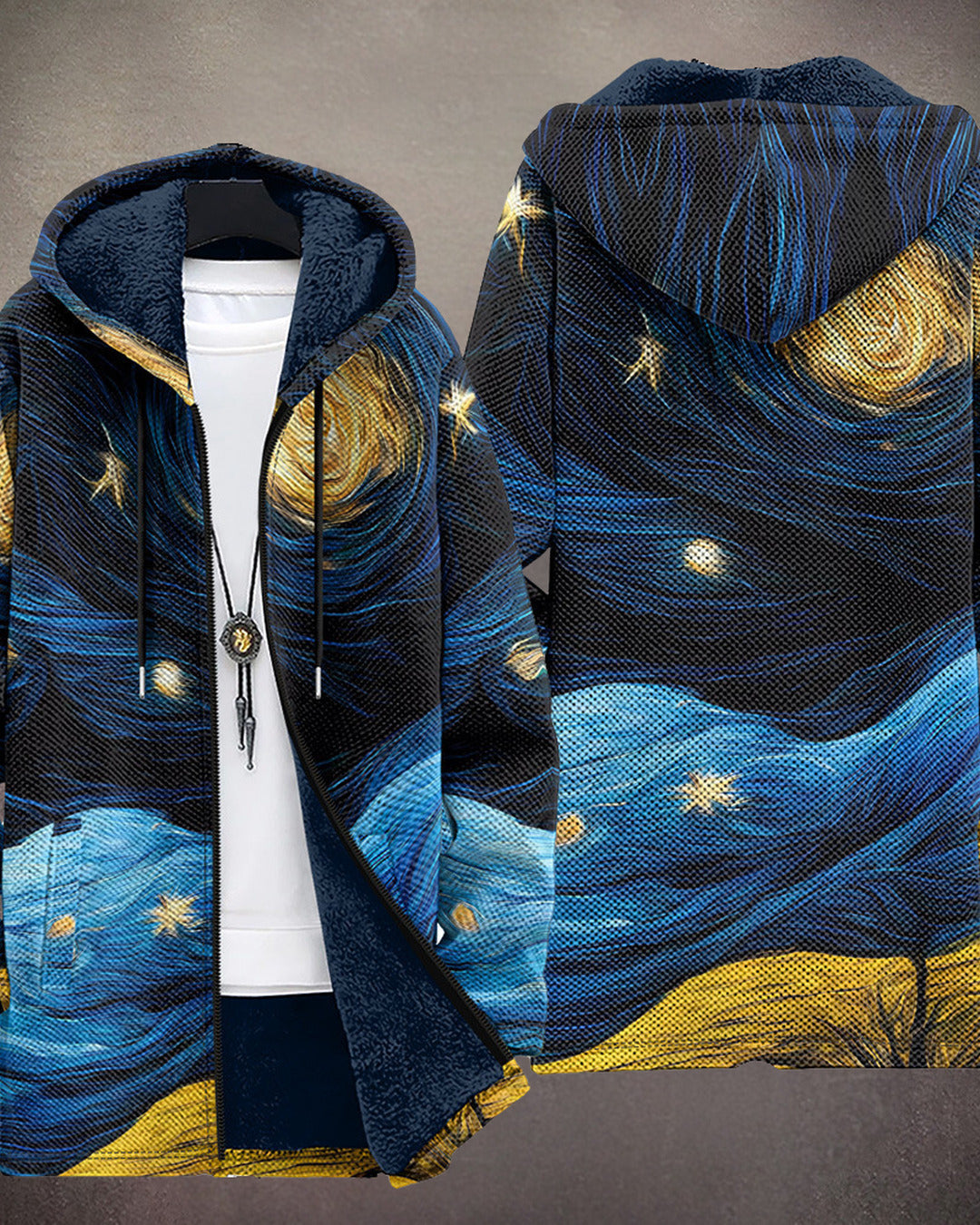 Louise | Sweat à capuche zippé de luxe à inspiration artistique