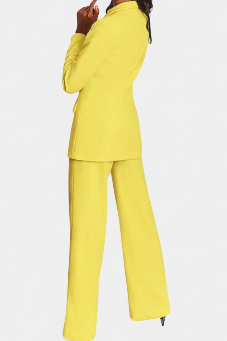 Marnie - Ensemble blazer tailleur et pantalon large