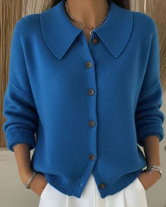 Vega | Cardigan en Maille à Col Chemise