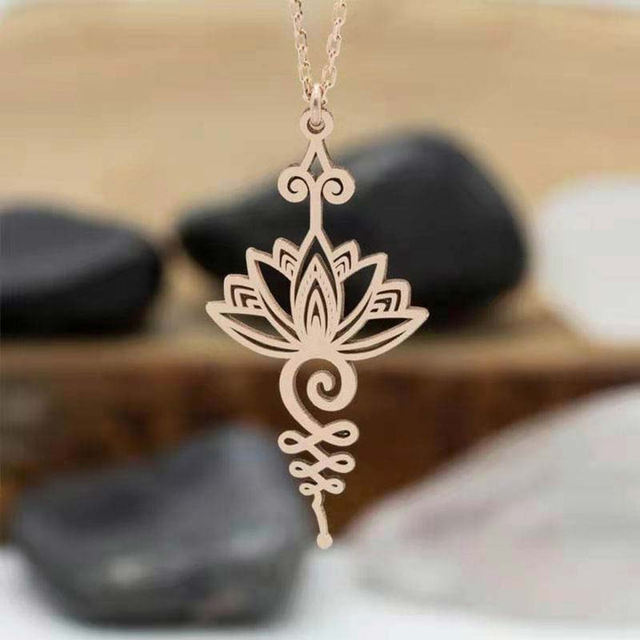 Pendentif Collier Lotus Chance et Prospérité Aurora Prieto