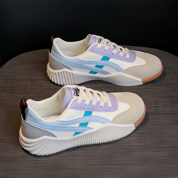 MOROSA™ | Baskets bicolores avec plateforme confortable et semelle texturée