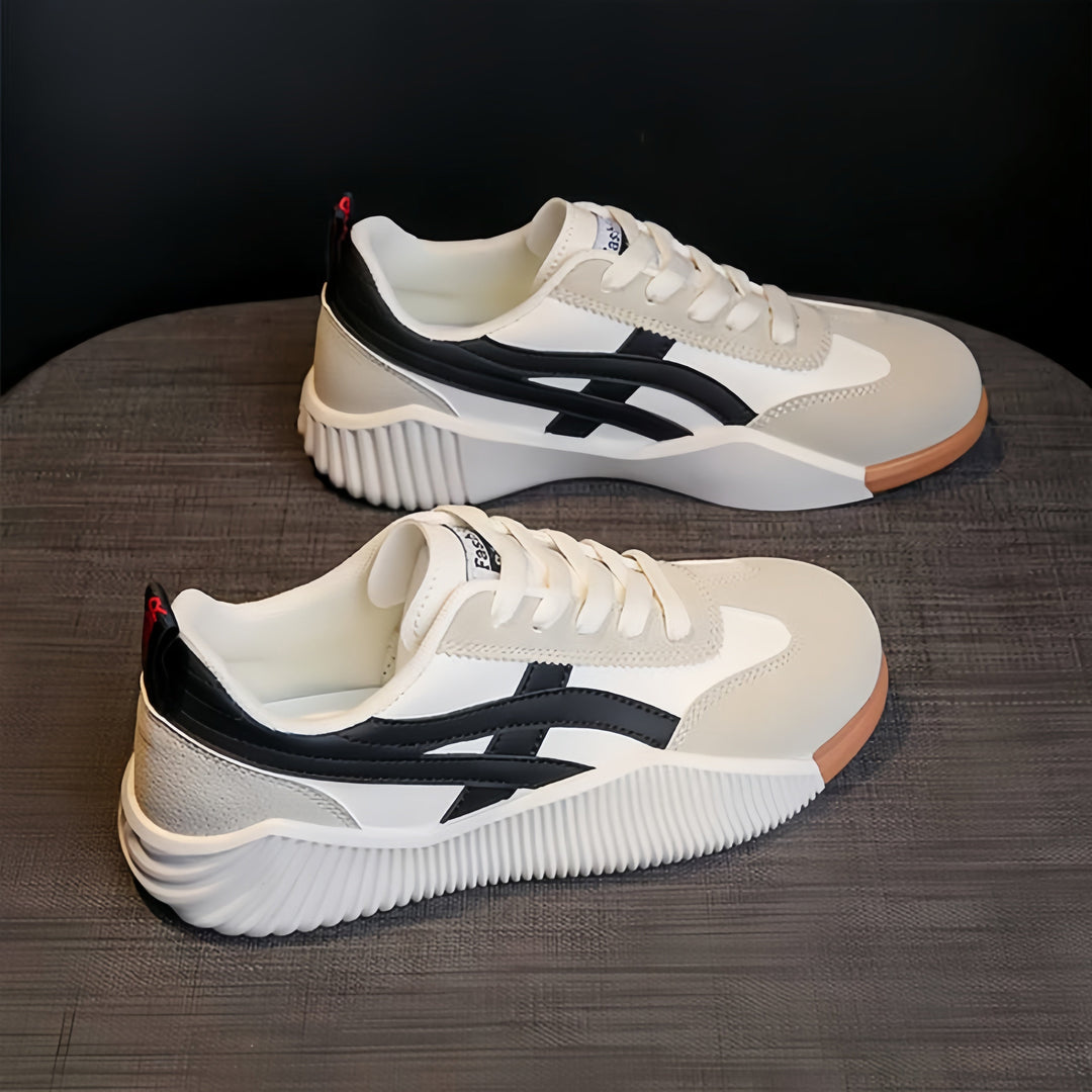 MOROSA™ | Baskets bicolores avec plateforme confortable et semelle texturée