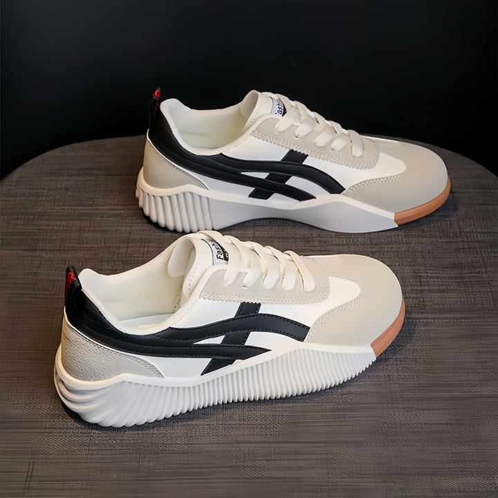 MOROSA™ | Baskets bicolores avec plateforme confortable et semelle texturée