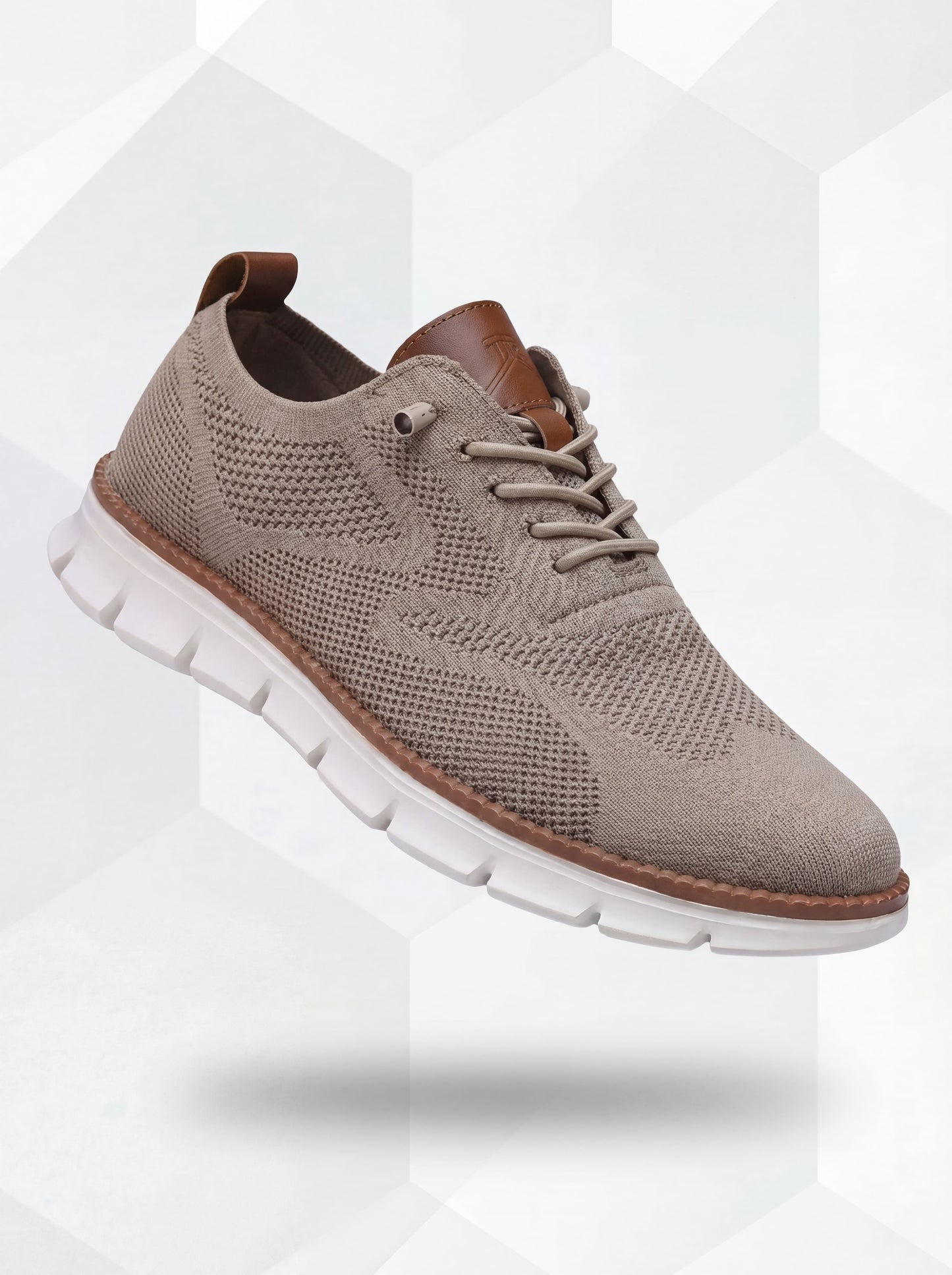 Chaussures respirantes ultra-confortables : Khaki-White