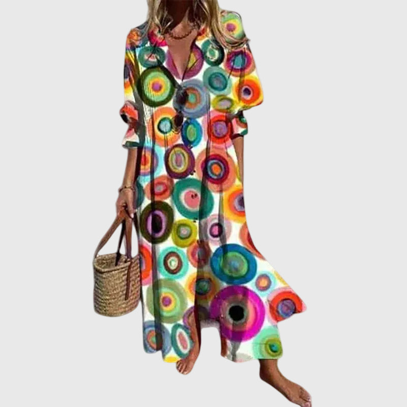 Zariah | Élégante robe longue de style bohème