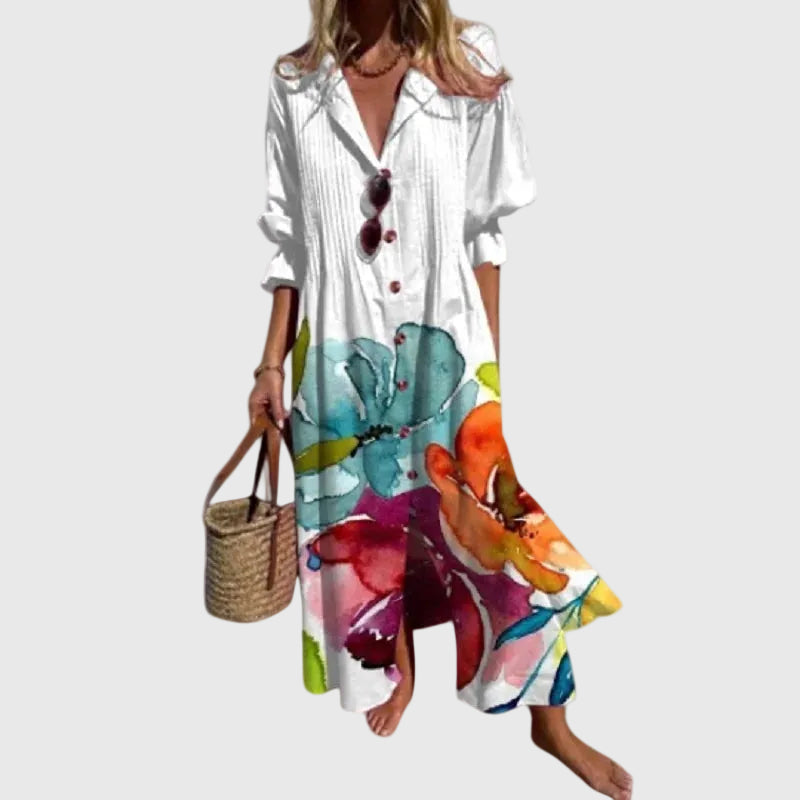 Zariah | Élégante robe longue de style bohème