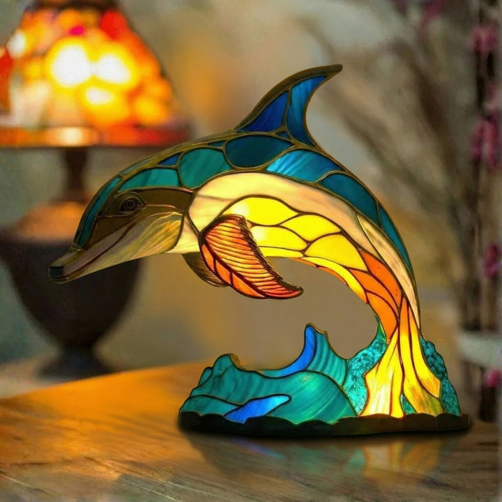 Delfín - Lampe Vitrail