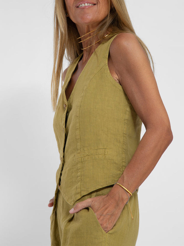 Jaira™ | Ensemble gilet noué et pantalon large