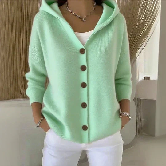 Rocío | Cardigan en Maille à Capuche