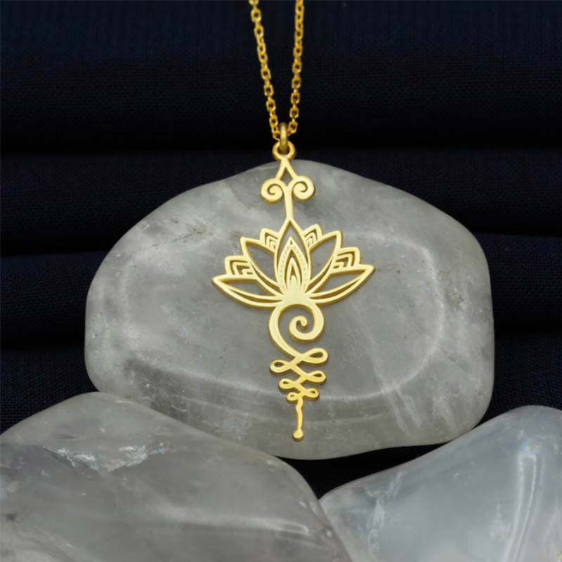 Pendentif Collier Lotus Chance et Prospérité Aurora Prieto