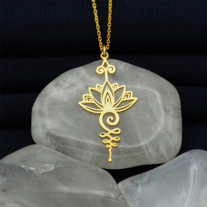 Pendentif Collier Lotus Chance et Prospérité Aurora Prieto