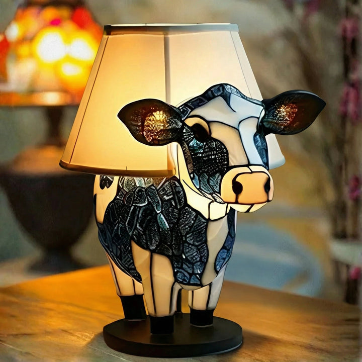 Vaca - Lámpara de vitral