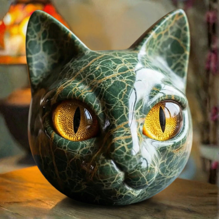Gato - Escultura Lujosa y Mística